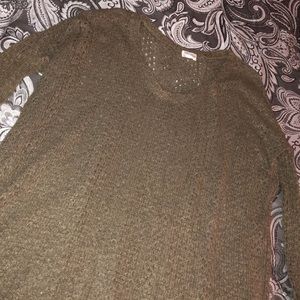Knitted army green sweater